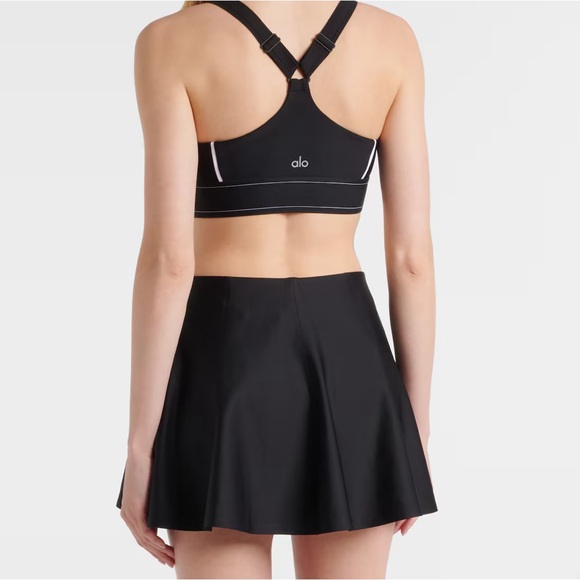 Alo Airlift Down The Line Tennis Skirt Black S - Picture 2 of 4